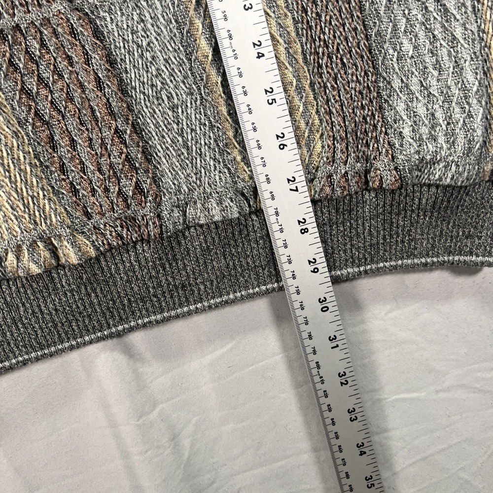 Vintage Tundra Sweater Mens Large Brown Grandpa Earth Tones Canada Knit Cottage - Picture 10 of 10